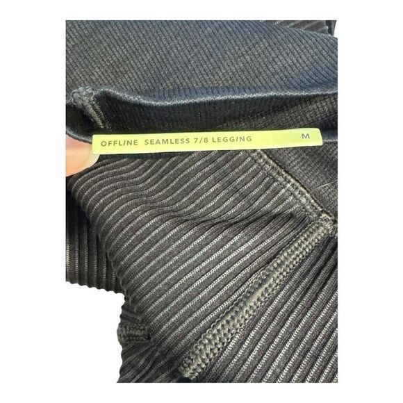 NEW Offline By Aerie Women’s Medium Black Seamless 7/8 Hi-Rise‎ Legging NWT - Picture 6 of 9